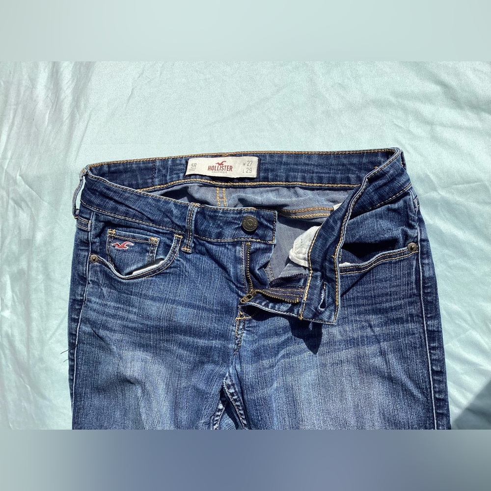 Hollister Skinny Ankle Zip Jeans Size 5R/27X29 - Picture 11 of 15